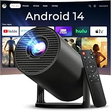 [Built-in Apps] Mini Projector 4K Supported, Android TV OS & Phone Remote - Image 1