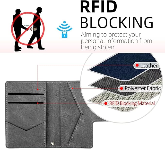 Magsafe Phone Wallet,Magnetic Wallet for iPhone 16/15/14 Pro Max/14 Pro/14 Plus/13/12 Series,5 Card Slots with RFID Blocking/Tether Tab/Rop,Anti-lost,Vegan Leather,Gray