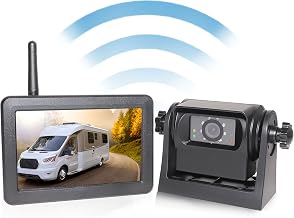 EWAY Wireless WiFi Magnetic Hitch Backup Camera 1080P HD Rechargeable Battery Powered No Wiring Rear View Reverse Monitoring Camera for Car Truck Pickup RV Camper 5th Wheel Horse Trailer Boat Trailer - Image 1