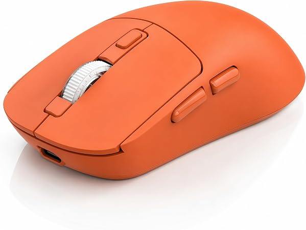 M1 Bluetooth Wireless Mouse for MacBook/Laptop/Mac - Orange - Image 3