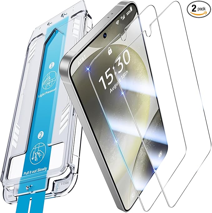 Uyiton UnBreak-Glass for Samsung Galaxy S22 Plus Screen Protector, [Ultrasonic Fingerprint Support][Auto-Alignment Frame] Scratch-Resistant Bubble-Free S22 Plus Screen Protector(6.8'' 5G), 2 Pack