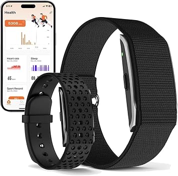 Health Smart Bracelet, Activity & Fitness Trackers/SpO2/ Heart Rate/Blood Pressure/Sleep Stress/IP68 Waterproof for120 Sport Modes,Automatic Monitoring Wearable Fitness Tracker Comes with Free App