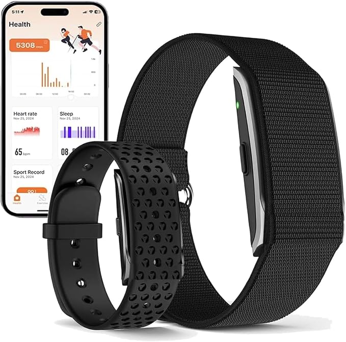 Health Smart Bracelet, Activity & Fitness Trackers/SpO2/ Heart Rate/Blood Pressure/Sleep Stress/IP68 Waterproof for120 Sport Modes,Automatic Monitoring Wearable Fitness Tracker Comes with Free App