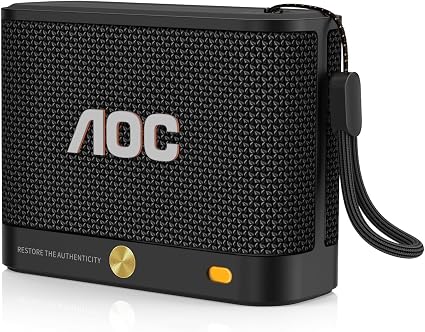 AOC Portable Bluetooth Speaker, Shower Speaker, Wireless Stereo Pairing