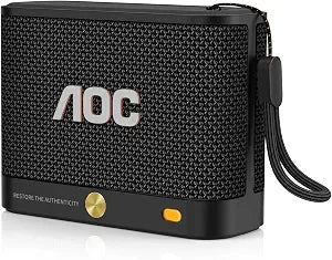 AOC Portable Bluetooth Speaker, Shower Speaker, Wireless Stereo Pairing