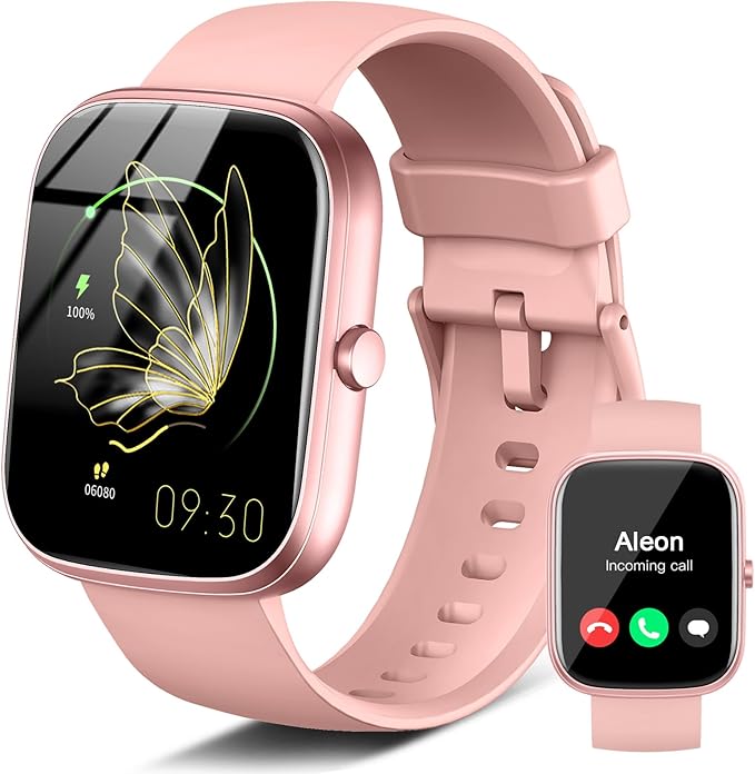 Smart Watch for Women (Answer/Make Call), 1.91"HD Smartwatch with Heart Rate/Sleep Monitor/Pedometer/Calories, 2026 Fitness Watch 110+ Sport Modes IP68 Waterproof Activity Tracker for Android iOS Pink