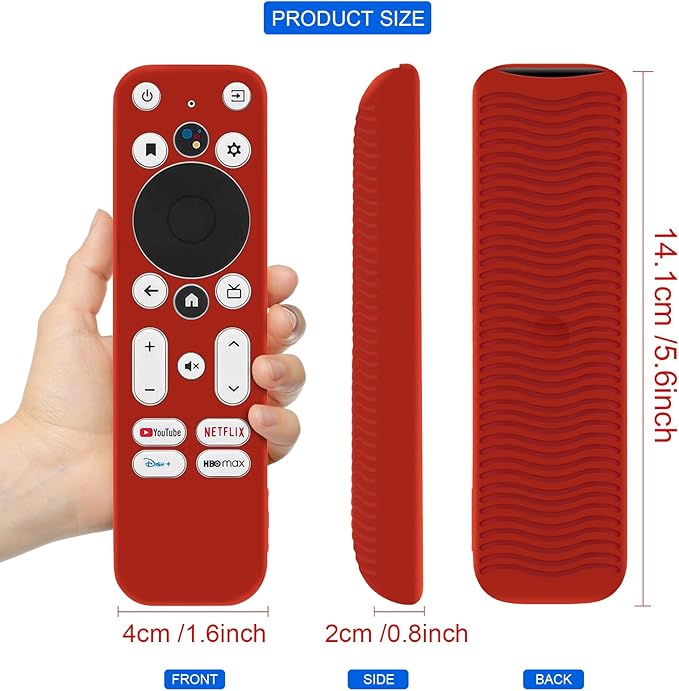 [Pack of 2] Remote Case for Onn TV Remote, Compatible with Onn Android 4K UHD Stick TV Box 100024646 100026240 Controller, Lightweight Anti-Slip Skin-Friendly Silicone Skin Sleeve