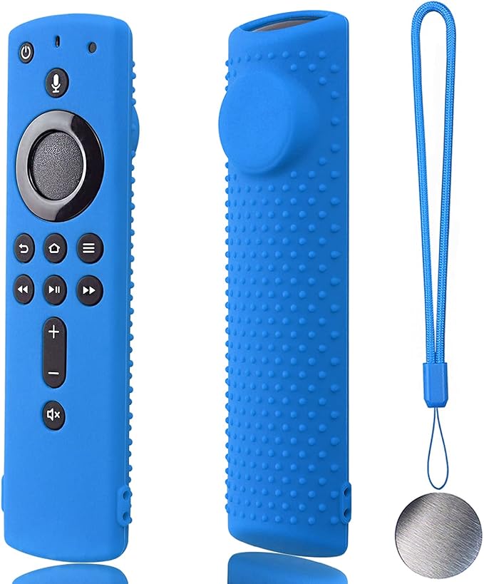 Fir Stick Remote Cover F Stick TV firesticksticktv Remote Control Silicone Cover TV Remote Cover 4k Remote Cover Magnetic Silicone Remote Control Case (Sky Blue)
