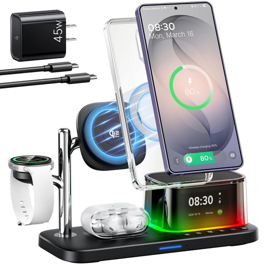 Meifigno 25W 5 in 1 Charging Station for Galaxy S26 | Wireless Charger - Image 1