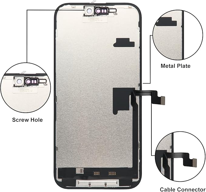 LL TRADER Screen Replacement for iPhone 16 Pro max 6.7" LCD Retina FHD Display COF Touch Screen Digitizer with Repair Tool Kits, Waterproof Tape, Screen Protector
