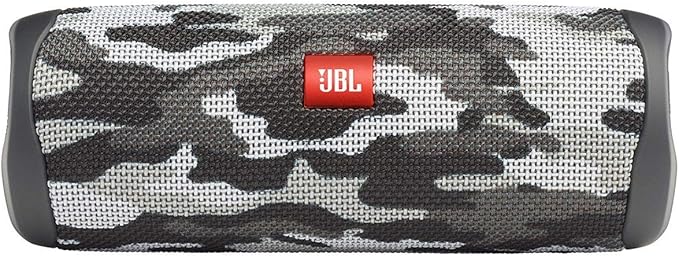 JBL Flip 5 Portable Waterproof Wireless Bluetooth Speaker - Black Camo (Renewed)