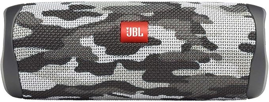 JBL Flip 5 Portable Waterproof Wireless Bluetooth Speaker - Black Camo (Renewed)