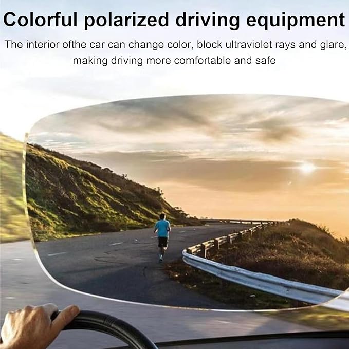 Paleshy 0.1s Auto-Tinting Sunglasses for Men & Women, Polarized Photochromic Glasses with Dual UV400, All-Weather Lightweight Glasses for Driving, Cycling, Fishing, Golf, Night