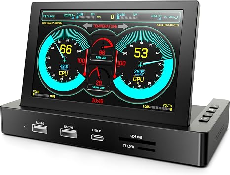 KOGODA 5-inch Mini Monitor for Raspberry Pi Mac mini, HUB & Speakers Combo