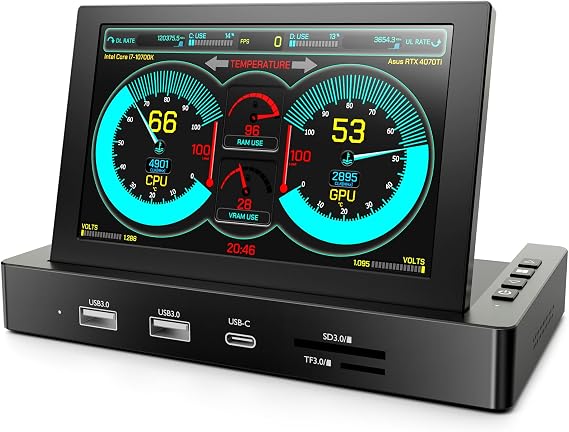 KOGODA 5-inch Mini Monitor for Raspberry Pi Mac mini, HUB & Speakers Combo