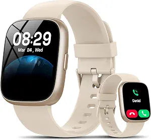 Smart Watch with Alexa Built-in, 1.83" HD Bluetooth Calling Fitness Tracker