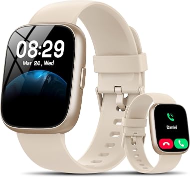 Smart Watch with Alexa Built-in, 1.83" HD Bluetooth Calling Fitness Tracker