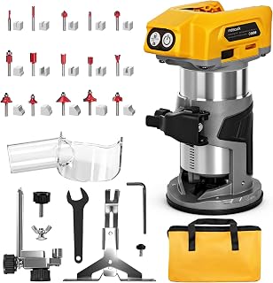 Cordless Brushless Router Compatible with Dewalt 20V MAX Battery - Image 1