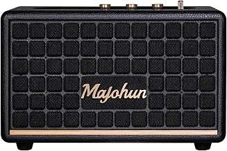 100W Peak Wood Bluetooth 5.4 Speaker, Vintage TWS Stereo (Black) - Image 1