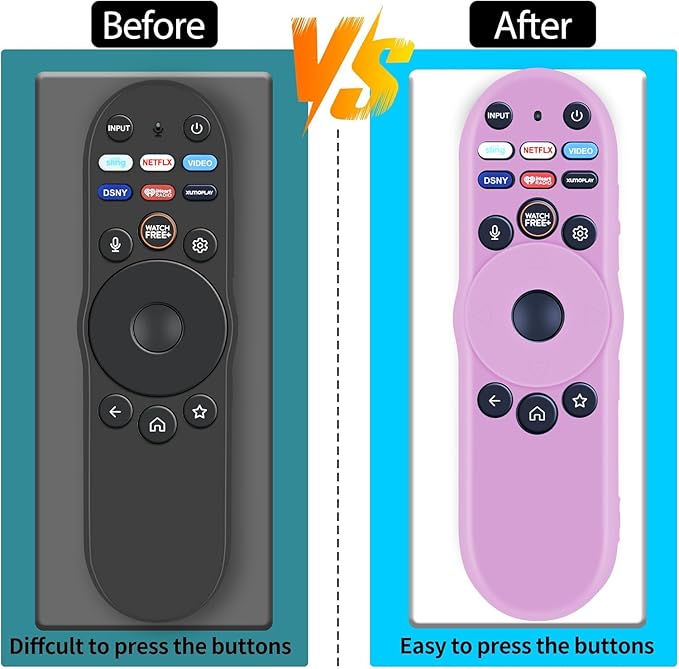 [3-Pack] RETROSUN XRT270 Remote Cover for Vizio Smart TV Remote Easier to Find, Silicone Controller Case Sleeve Compatible with Vizio XRT270 Series (Fluorescent Green/Blue/Pink)