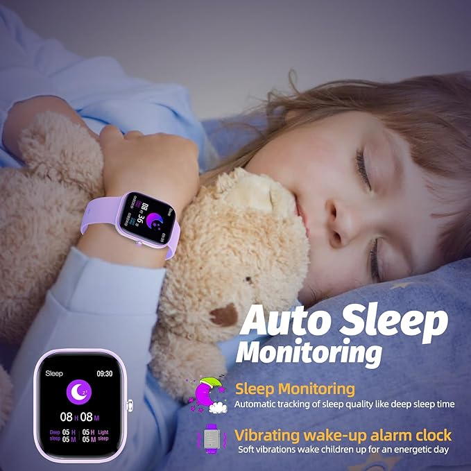 Fitness Tracker Watch for Kids, IP68 Waterproof Kids Smart Watch with 1.5" DIY Dials 19 Sport Modes, Pedometers, Heart Rate, Sleep Monitor, Great Gift for Boys Girls Teens 6-14