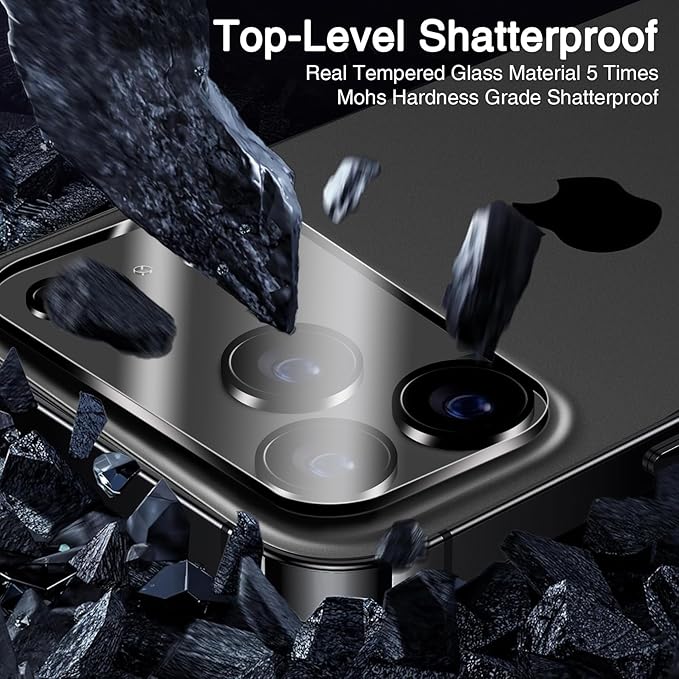 Wiaocit 3 Pack Tempered Glass Camera Lens Protector for iPhone 17 Pro, 9H Hardness, Anti-Scratch, Case Friendly