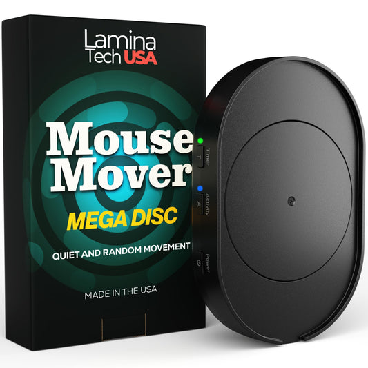 Undetectable Mouse Mover Jiggler, Adjustable Activity, Optional Shut-Off Timer, Random Movement Engine, No Software, Quiet & Undetectable Operation, USA Company (Single Disc) - Image 1