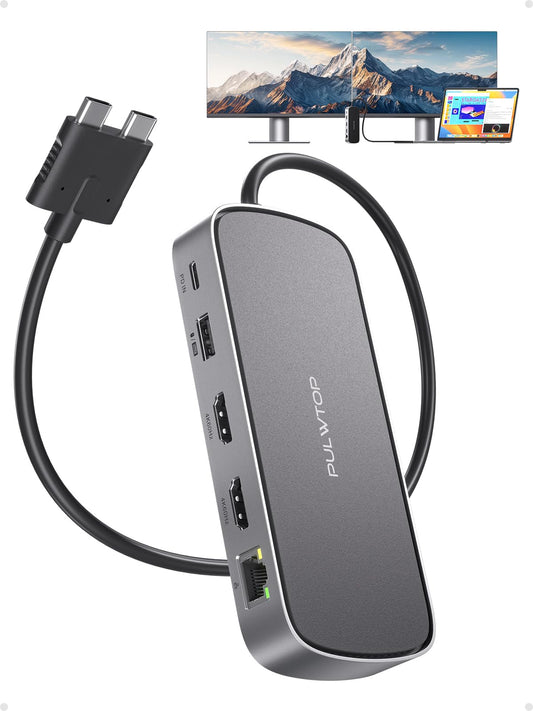 MacBook Pro Docking Station Dual Monitor 4K@60Hz for | USB Hubs - Image 1