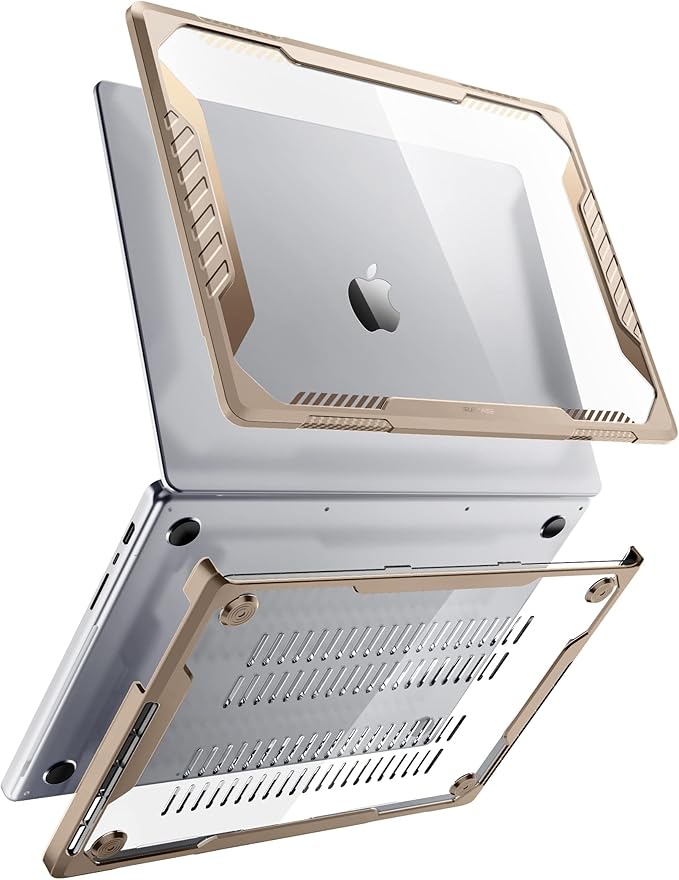 SUPCASE for MacBook Pro 14 Inch Case 2025-2021 (Unicorn Beetle), M5/M4/M3/M2/M1 Pro/Max A3434 A3185 A3401 A3112 A2918 A2992 A2779 A2442 Rugged Hard Shell Protective Cover for MacBook Pro 14", Tan