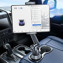 eSamcore Tablet Holder for Car, for iPad Stand Cup Holder Car Mount - Image 1