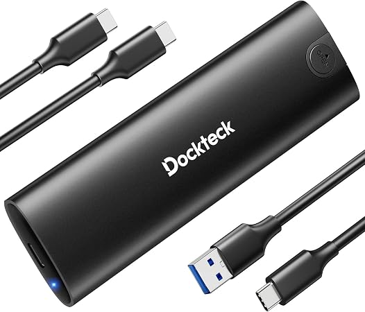 dockteck Tool-Free M.2 NVMe SATA SSD Enclosure for SSDs 2230/2242/2260/2280