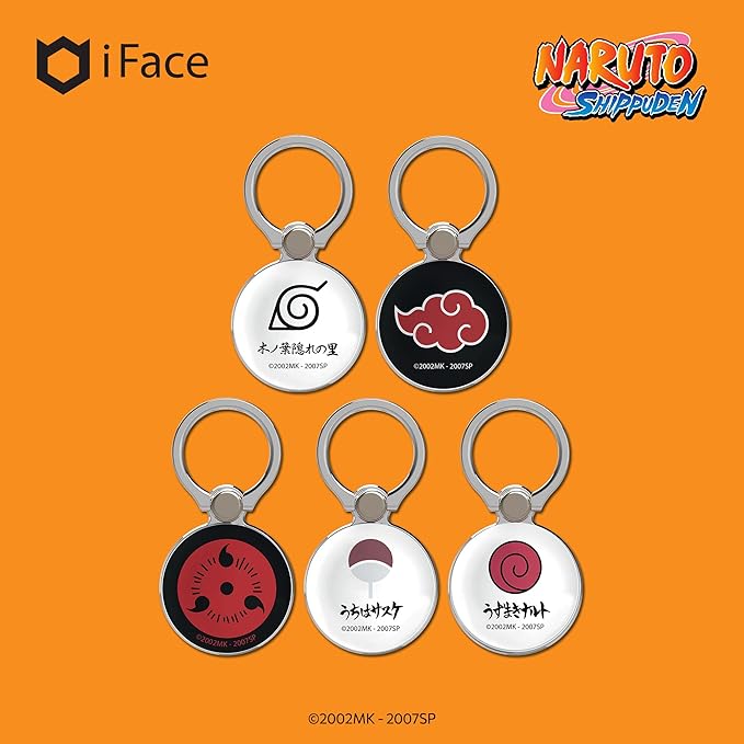 iFace Naruto Shippuden Anime Licensed Collection Universal Smartphone Ring Holder Kickstand Accessory ??Stick On Phone Stand/Hand Gripper Compatible with iPhone, Samsung Galaxy, etc. - Konoha Symbol