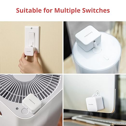 SwitchBot Smart Switch Button Pusher(3Pack) with Hub Mini with Remote, Wireless App & Timer Control, Compatible with Alexa, Google Home, IFTTT, Easy to Use, Smart Light Control Set