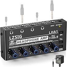 LZSIG Headphone Amplifier with Bass Boost, 1‑IN Multi‑OUT, 12V, 4 Channel - Image 1