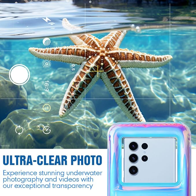 [Up to 8.5''] Floating Waterproof Phone Pouch, IPX8 Underwater Cell Phone Holder with Lanyard for iPhone 17 16 15 14 Pro Max, Galaxy S25 24 Ultra, Beach Cruise Ship Essentials Travel Must Haves