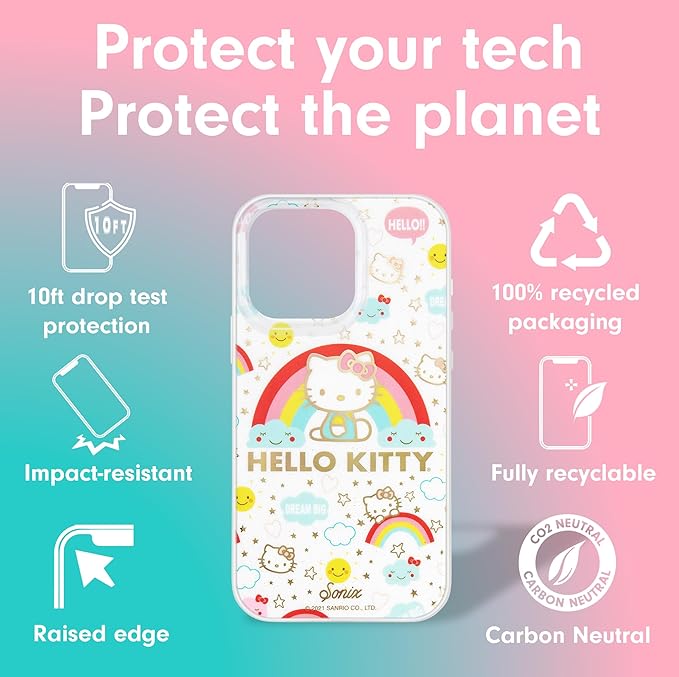 Sonix Case for iPhone 15 Pro | Compatible with MagSafe | 10ft Drop Tested | Hello Kitty Cosmic