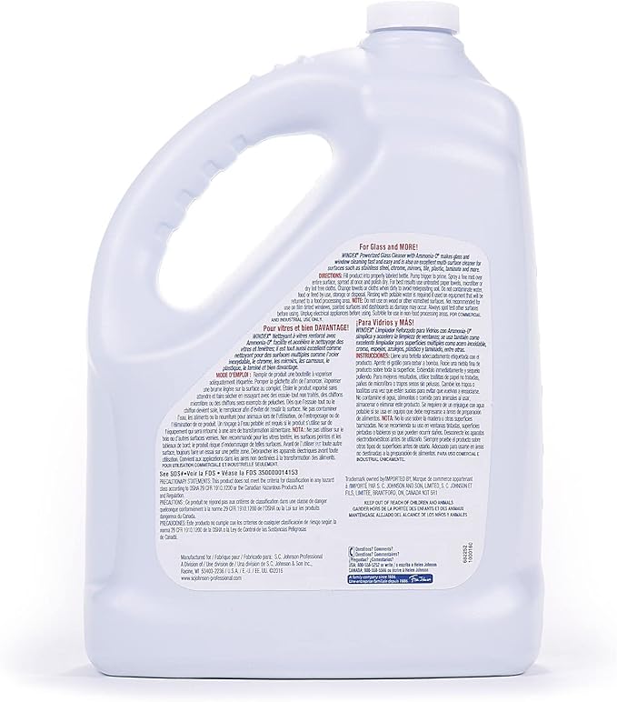 Windex Glass Cleaner with Ammonia-D, Floral, 128 oz., 1-Count
