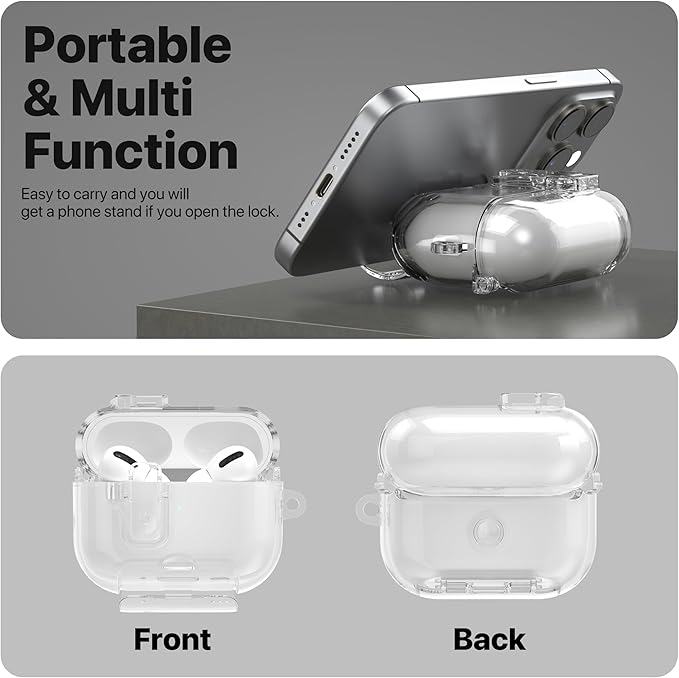 Valkit Compatible Airpods Pro 2nd Generation Case Clear, Soft TPU AirPods Pro 2 Case Transparent Protective Cover for Women Men Shockproof iPods Pro 2 Cases Skin for Airpods Pro 2 Charging Cases
