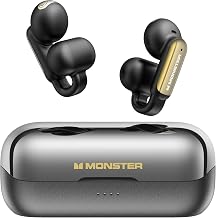 Monster Open AC601 Bluetooth Earbuds, Crystal Clear Call, USB-C Charging, Bluetooth 5.4 Open Earphones with ENC, IPX5 Waterproof Wireless Clip-on Earbuds, 32H Playtime Ear Buds (Black) - Image 1