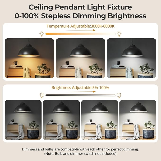 11.8" Aluminum Modern Farmhouse Pendant Light,Adjustable Height 47 Inch Cord Dimmable LED Compatible E26 Base Sandblasting Oxidation Round Dome Hanging Light Fixture for Kitchen Island Indoor (Silver)