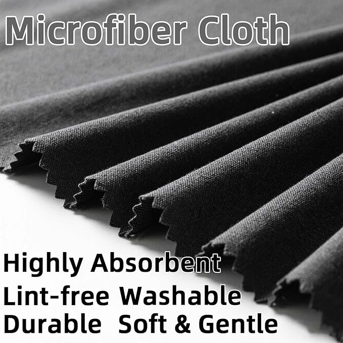 6/12 Pack Microfiber Gun Cleaning Cloth, 12"x12" Lint Free Gun Cleaning Rags