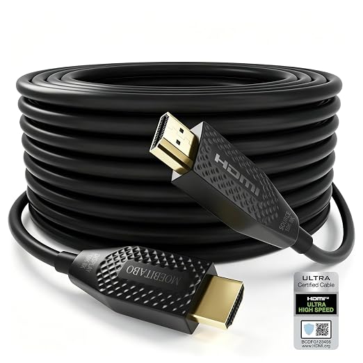 8K Long Fiber Optic Hdmi cable in-Wall CL3 Rated 48Gbps 50ft Certified Ultra High speed HDMI 2.1 Cord 8K@60Hz 4K@120Hz 10K@30Hz HDCP 2.2&2.3, eARC HDR10 Dolby Compatible with PS5/TV/PC/Switch/Mac/Xbox - Image 6