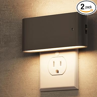 L LOHAS LED Night Light, 2 Pack Dimmable Modern LED Night Lights - Image 3
