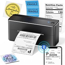 Phomemo Bluetooth Shipping Label Printer,241BT Label Printer & 20Pcs Labels - Image 1