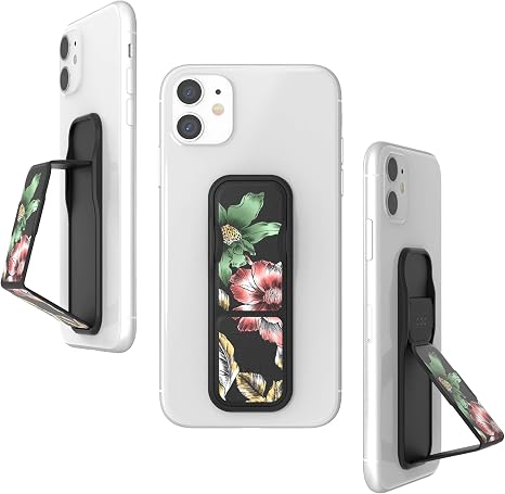 RICHMOND & FINCH CLCKR Phone Grip and Expanding Stand, Universal Finger Grip Kickstand Holder for iPhone 15 Pro, Pro Max, Plus, 14 & 13 Models, Samsung Phones, Tablets and More, Flower Show Design