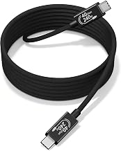 Thunderbolt 4 Cable, [40Gbps Data Transfer]Long USB C Cable 2M/6.6FT, 8K/4K 60Hz Video & 240W PD 3.1 Fast Charging, Active USB Braided Cable Cord Compatible with Thunderbolt 3/USB 4/MacBook Pro/iPhone - Image 1