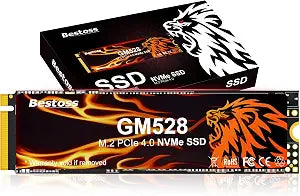 Bestoss 512GB M.2 SSD NVMe PCIe4.0 2280 Internal Hard Drive, Up to 5000MB/s