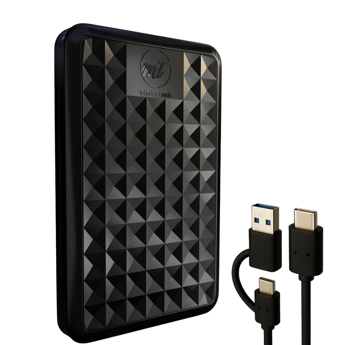 Facet 500GB External Hard Drive Portable USB-C/USB 3.1 Plug & Play Ultra- Slim HDD Hard Drive for Backup, Gaming, PC, Mac, Laptop, PS4, Xbox, Smart TV (Black)