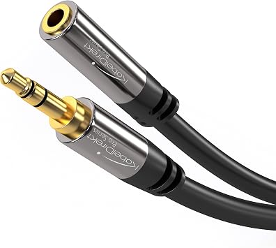 KabelDirekt – Headphone 3.5mm Extension Lead Cable – 9ft
