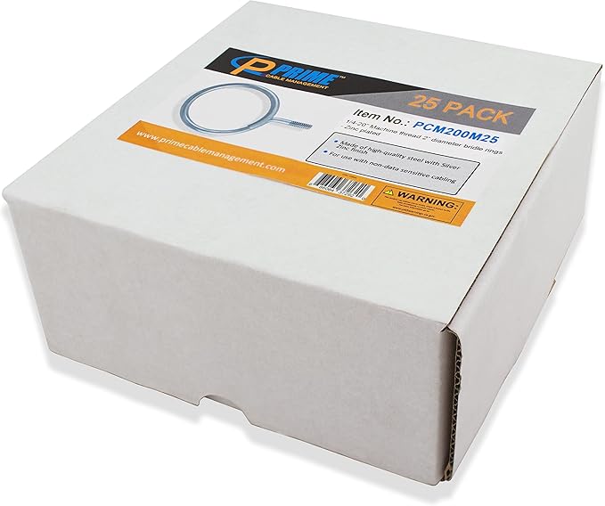 Premium Heavy Duty Bridle Rings – 100 Pack | 2 Inch Diameter, 1/4"-20 Thread | Professional Threaded Cable & Wire Support Hangers (Zinc-Plated Steel)